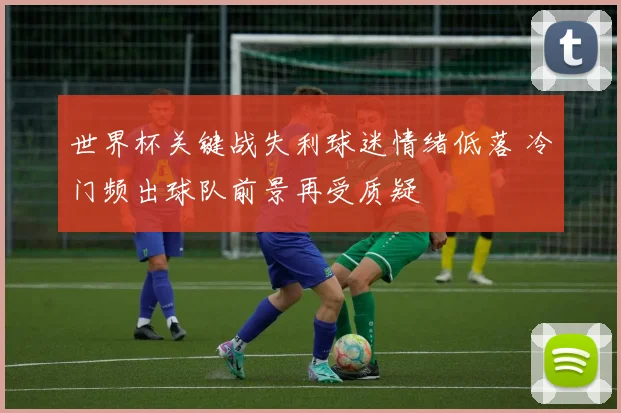 世界杯关键战失利球迷情绪低落 冷门频出球队前景再受质疑